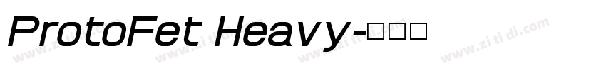 ProtoFet Heavy字体转换